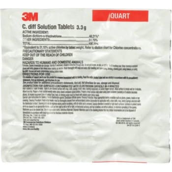 Image for 3m C. Diff Solution Quart Size Sanitizing Tablets (2-Case) from HD Supply