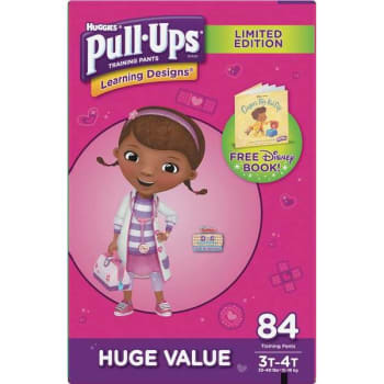 Image for Pull-Ups Learning Designs 3t - 4t Girls' Potty Training Pants (84-Case) from HD Supply