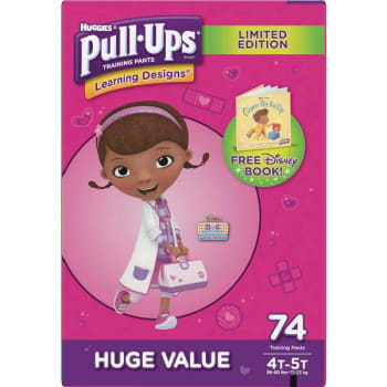 Image for Pull-Ups Learning Designs 4t - 5t Girls' Potty Training Pants (74-Case) from HD Supply
