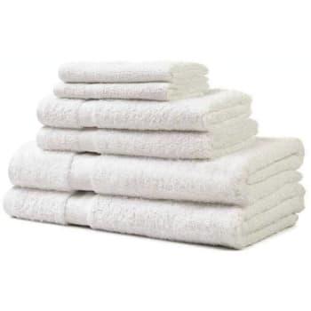16 In. X 27 In. 3 Lb. White Hand Towel W/ Cam Border (300-Case)
