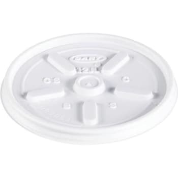 Image for Dart White Vented Lid For 12-Series J Style Cups And Containers (1000-Case) from HD Supply