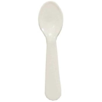 Image for Solo 3 In. White Specialty Polystyrene Taster Spoon (3000-Case) from HD Supply