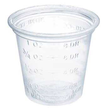 Dart 1 Oz. Plastic Medical Cups Clear (5000-Case)
