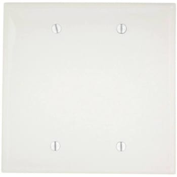 Leviton 2-Gang Blank Plate Wall Plate (White)