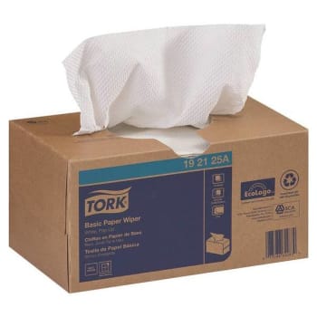 Tork Basic Paper White Pop-Up Box Cleaning Wipes (110-Case)