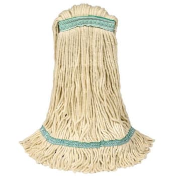 Image for 16 Oz. Small White Blended Narrow Band Loop Mop (2-Pack) from HD Supply
