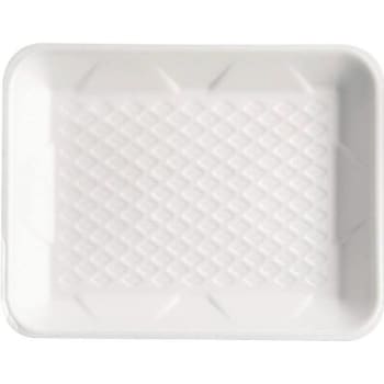 Primesource 9.25 In. X 7.25 In. X 1-1/8 In. White Disposable Foam Meat And Poultry Trays (500-Case)