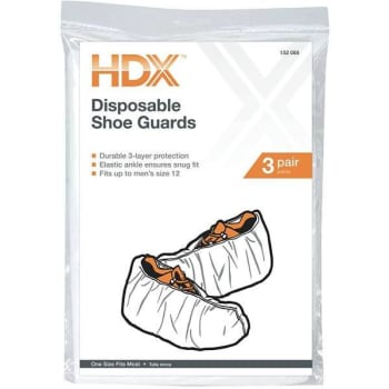 Image for HDX Disposable Shoe Covers (3-Pack) from HD Supply