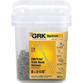 Image for Grk Fasteners #8 X 3-1/8 In. Star Drive Trim-Head Finish Screw (300-Pack) from HD Supply