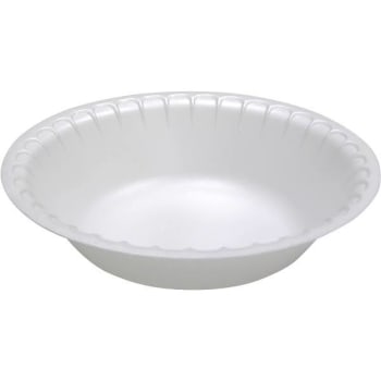 Pactiv Satinware Bowl 5 Ozfoam White 125/pack Case Of 125