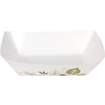 Dixie 2 Lb. Products Pathways Poly-Coated Paper Food Tray