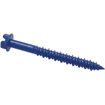Image for Wej-It 1/4 in. x 2-3/4 in. Slotted-Hex-Washer-Head Concrete Screws (100-Pack) from HD Supply