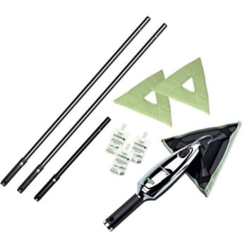 Unger Stingray 15 In. Indoor Window Squeegee Cleaning Kit W/ Handle