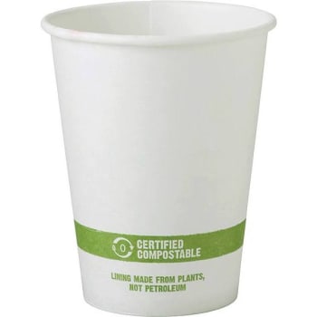 World Centric Paper Hot Drink Cups W/ Ingeo Lining 12 Oz 1000/Case Case Of 1000