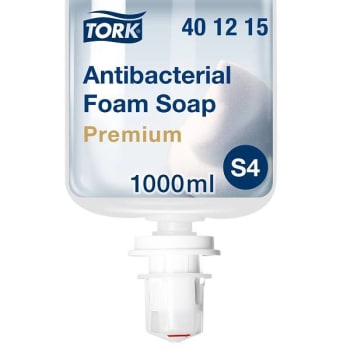 Image for Tork 401215 1 L. Premium Fragrance-Free Antibacterial Foam Hand Soap from HD Supply