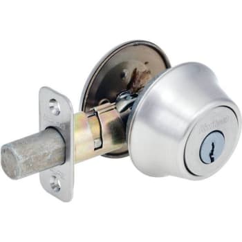 Image for Kwikset 660 Series Single Cylinder Deadbolt W/ Microban Tech (Satin Nickel) from HD Supply