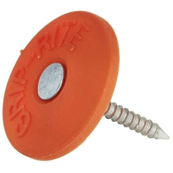 Image for Grip-Rite 12 In. X 1 In. 2d Electro-Galvanized Steel Roofing Nails With Plastic Cap from HD Supply