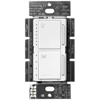 Image for Lutron Maestro Fan Control And Lt Dimmer For Leds And Halogen Bulb "White from HD Supply