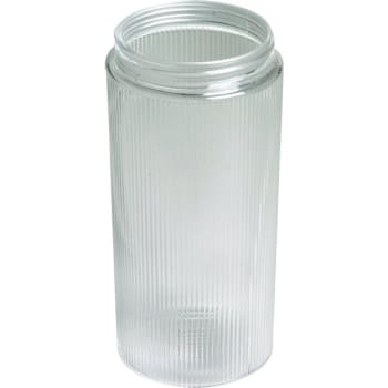 Image for Clear Ribbed Cylinder Acrylic 8"H  3-1/4" Fitter from HD Supply
