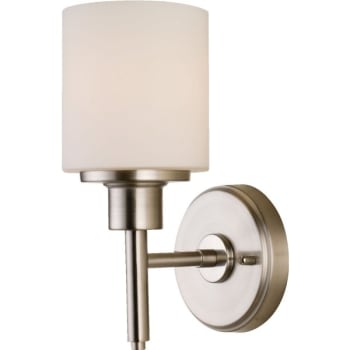 Seasons® Wall Sconce, (1) 60 W E26 Incandescent Bulb, Brushed Nickel, 4.75W x 6.75D x 10.75"H