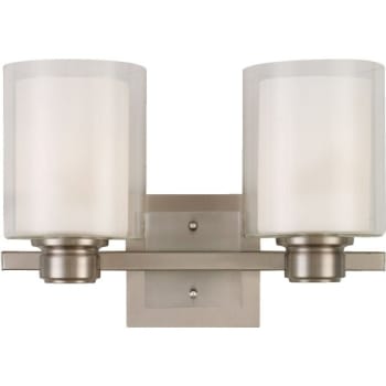 Image for Seasons® Elmsworth 2-Light 16 in E26 Wall Sconce (Brushed Nickel) from HD Supply