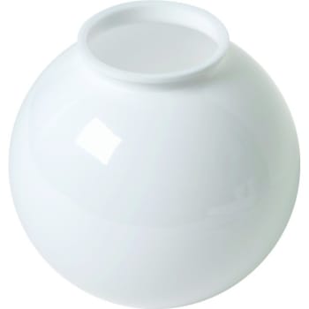 Image for White 8" Globe Acrylic 4" Fitter from HD Supply