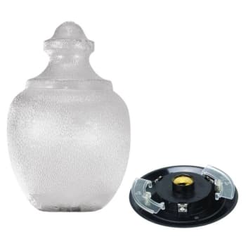 Image for Exterior 75W Incandescent White-Acorn Post-Top Fixture, Black Base from HD Supply