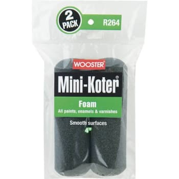 Image for Wooster 4 In. Mini-Koter Foam Roller (2-Pack) from HD Supply