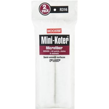 Image for Wooster 6 In. X 3/8 In. Mini-Koter Microfiber Roller (2-Pack) from HD Supply