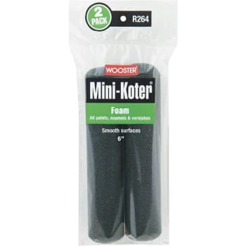 Wooster 6 In. Mini-Koter Foam Roller (2-Pack)