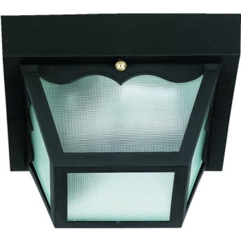 Image for Seasons® 8.25 in. 1-Light Outdoor Ceiling Light (Black) from HD Supply