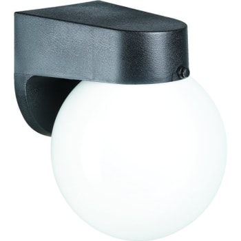 Liteco 6 in 13 Watt Outdoor LED Flush-Mount Wall Light (Black)
