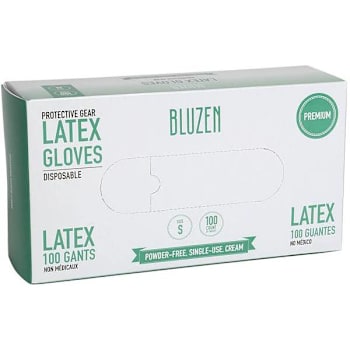 Image for Safety Wercs Bluzen Small White 6.3 Mil. Disposable Latex Gloves (1000-Case) from HD Supply
