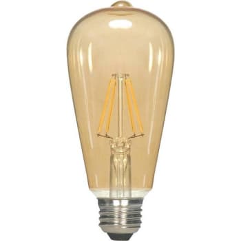 Image for Satco 60w Equiv. St19 Medium Base Led Light Bulbwarm White (6-Pack) from HD Supply
