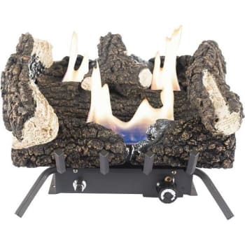 Image for Pleasant Hearth Wildwood 18 In. Vent-Free Dual Fuel Gas Fireplace Logs from HD Supply