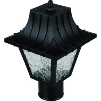 Image for Exterior 60W Incandescent Post Top Fixture, 12-3/4H x 7-3/4" Square, Black from HD Supply