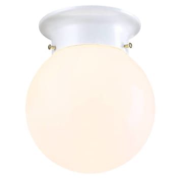 Image for Seasons 6in 1-Light Globe Fixture In White from HD Supply