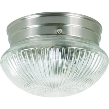 Image for 6 in 1-Light Mushroom Flush-Mount Ceiling Light Fixture (Brushed Nickel) from HD Supply