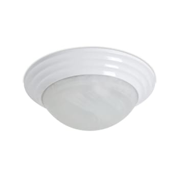 Image for Seasons 40w 2 Light Incandescent Flush Mount Light, White from HD Supply