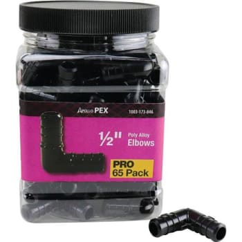 Image for Apollo 1/2 In. Plastic PEX-B Barb 90-Degree Elbow PRO Pack (65-Pack) from HD Supply