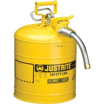 Image for Justrite Safety Can 5 Gal. With Hose (Yellow) from HD Supply