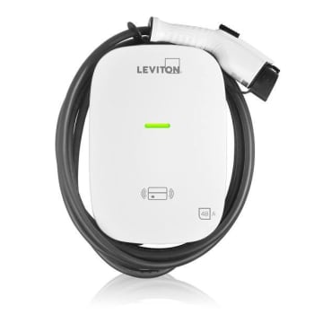 Leviton Level 2 Electric Vehicle Charging Station With Wi-Fi, 48 Amp, 18' Cord