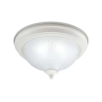 Image for Seasons 2 Light Incandescent Flush Mount Light, Eggshell from HD Supply