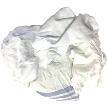 Image for 25 Lb. Recycled White Machine-Compressed Bath Blanket Rags from HD Supply