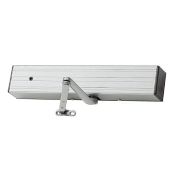 Lcn Regular Arm Door Closer With 18g Mounting Plate, 24v Left Hand Aluminum