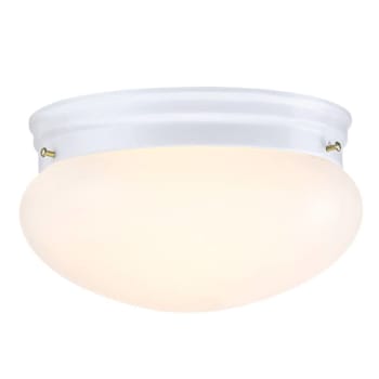 Image for Seasons 8in 2-Light Mushroom Fixture In White from HD Supply