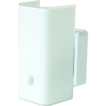 One-Light Wall Sconce White Opal Glass