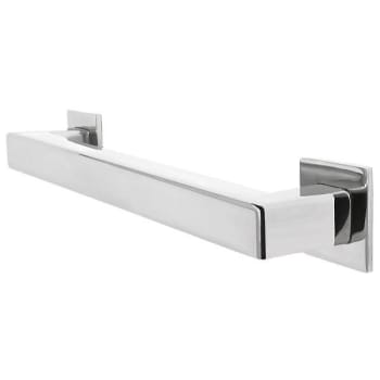 Preferred Bath Decorative Square ADA Grab Bar 24 X 1.25" Bright Polished Ss