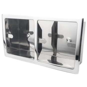 Image for Preferred Bath Double Recessed Toilet Tissue Holder Horizontal Bright Polished from HD Supply