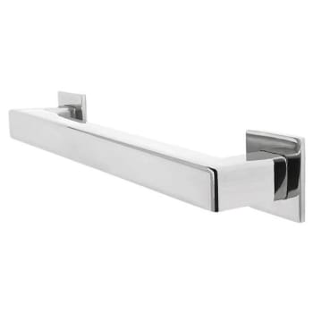 Preferred Bath Decorative Square ADA Grab Bar 18 X 1.25" Bright Polished Ss